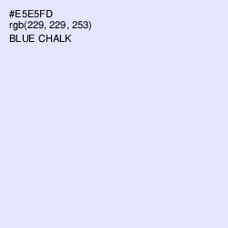 #E5E5FD - Blue Chalk Color Image
